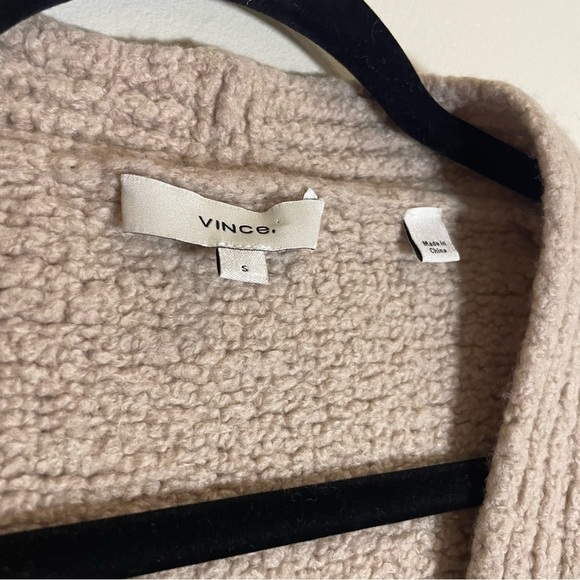 VINCE Slub Wool Blend Cardigan in Burlap Size Small - Picture 9 of 12